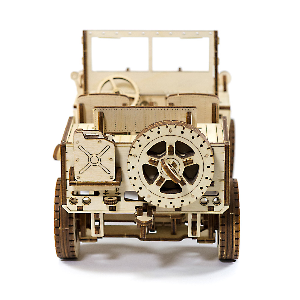 3D Holzpuzzle 4X4 Jeep 570 Teile fahrfhig Bild 1