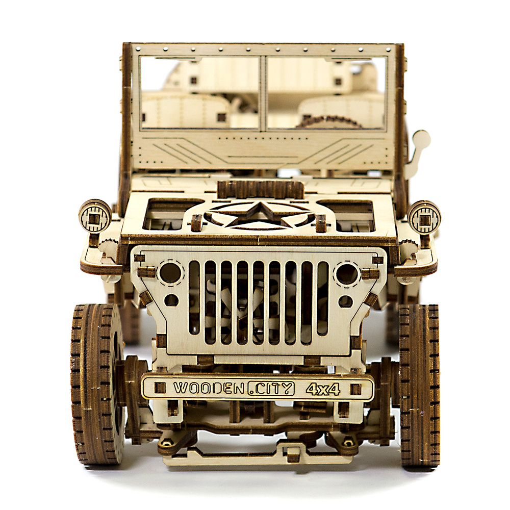 3D Holzpuzzle 4X4 Jeep 570 Teile fahrfähig Bild 1