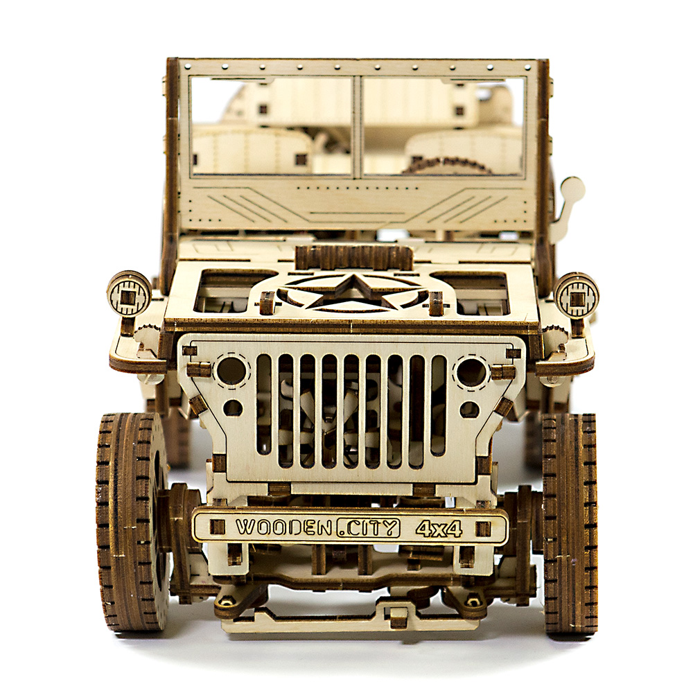 3D Holzpuzzle 4X4 Jeep 570 Teile fahrfhig Bild 1