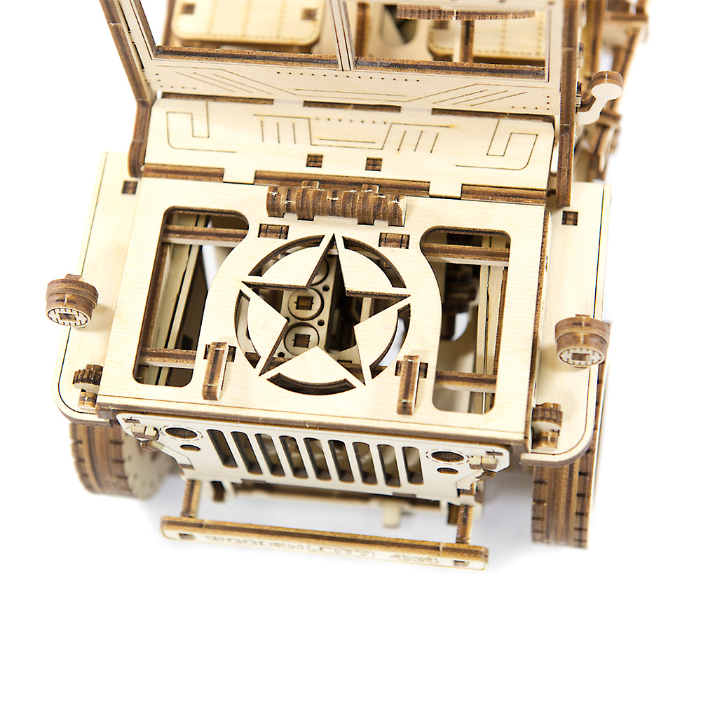 3D Holzpuzzle 4X4 Jeep 570 Teile fahrfhig Bild 1