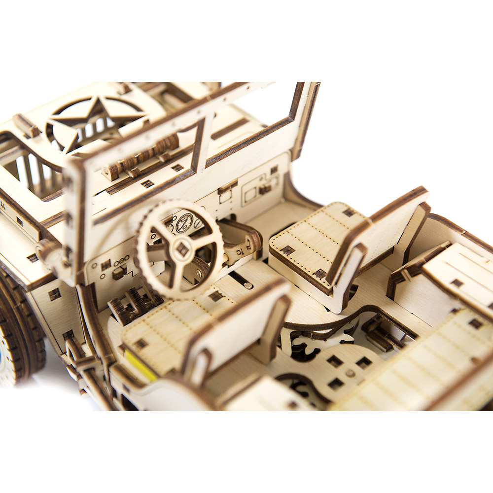 3D Holzpuzzle 4X4 Jeep 570 Teile fahrfhig Bild 1
