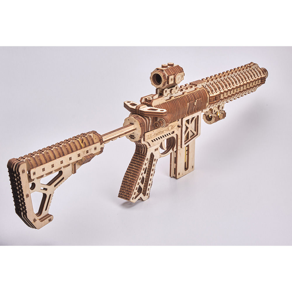 3D Holzpuzzle AR-T Sturmgewehr 496 Teile schussfhig Bild 1