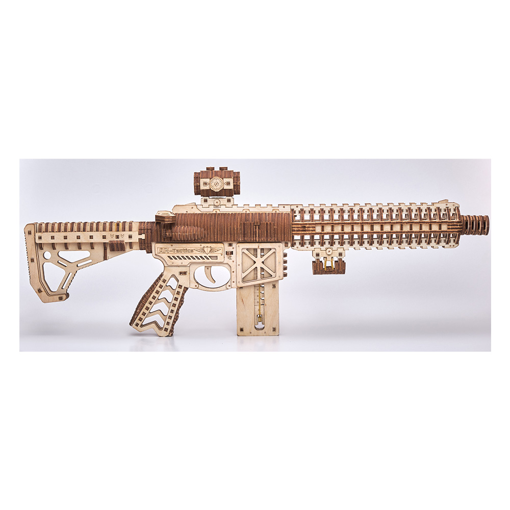 3D Holzpuzzle AR-T Sturmgewehr 496 Teile schussfhig Bild 1