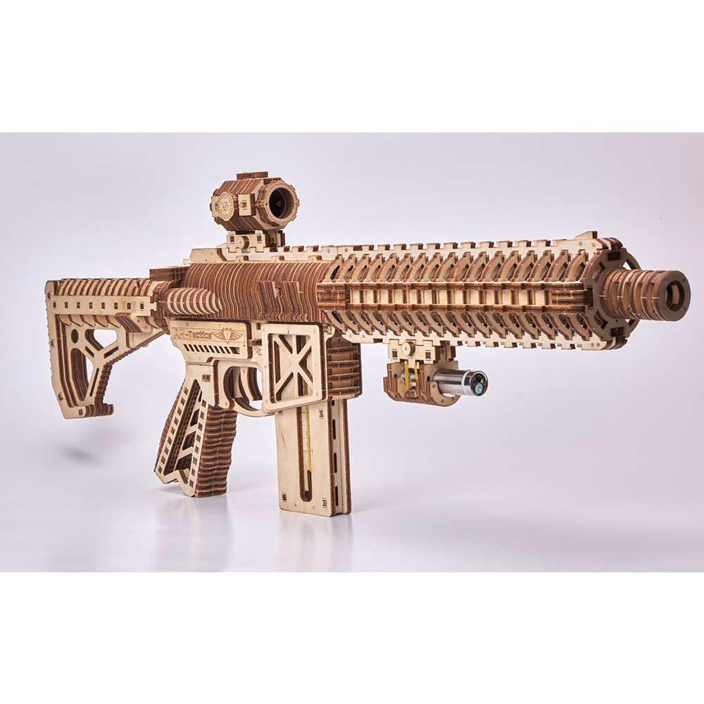 3D Holzpuzzle AR-T Sturmgewehr 496 Teile schussfähig Bild 1