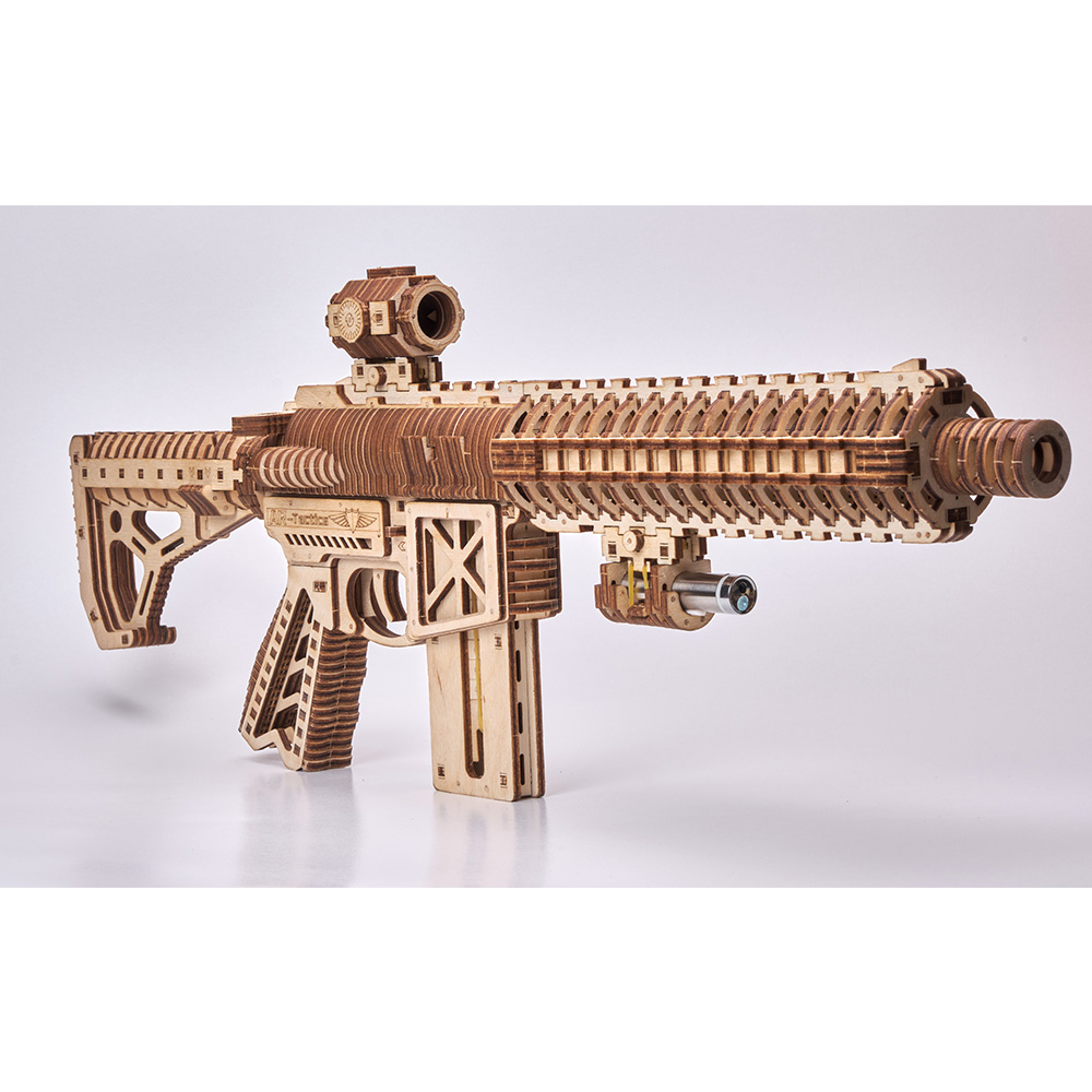 3D Holzpuzzle AR-T Sturmgewehr 496 Teile schussfhig Bild 1