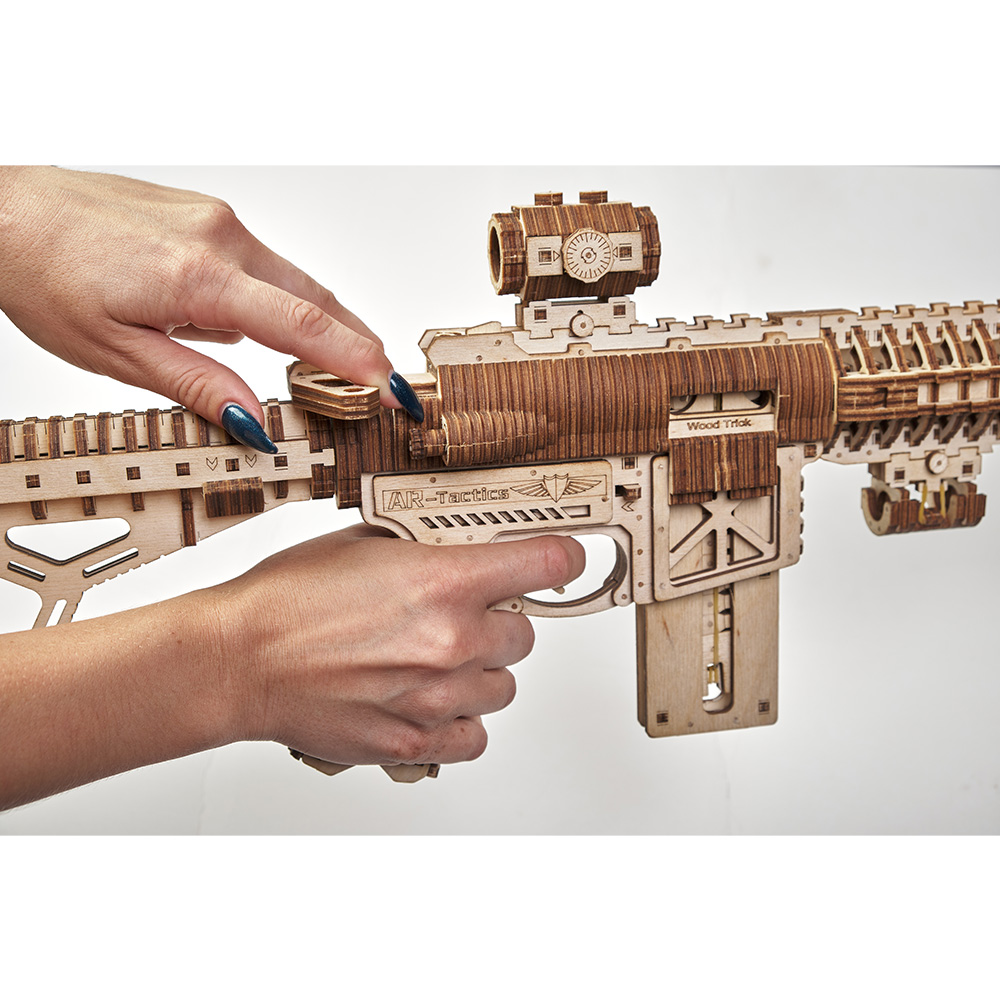 3D Holzpuzzle AR-T Sturmgewehr 496 Teile schussfhig Bild 1