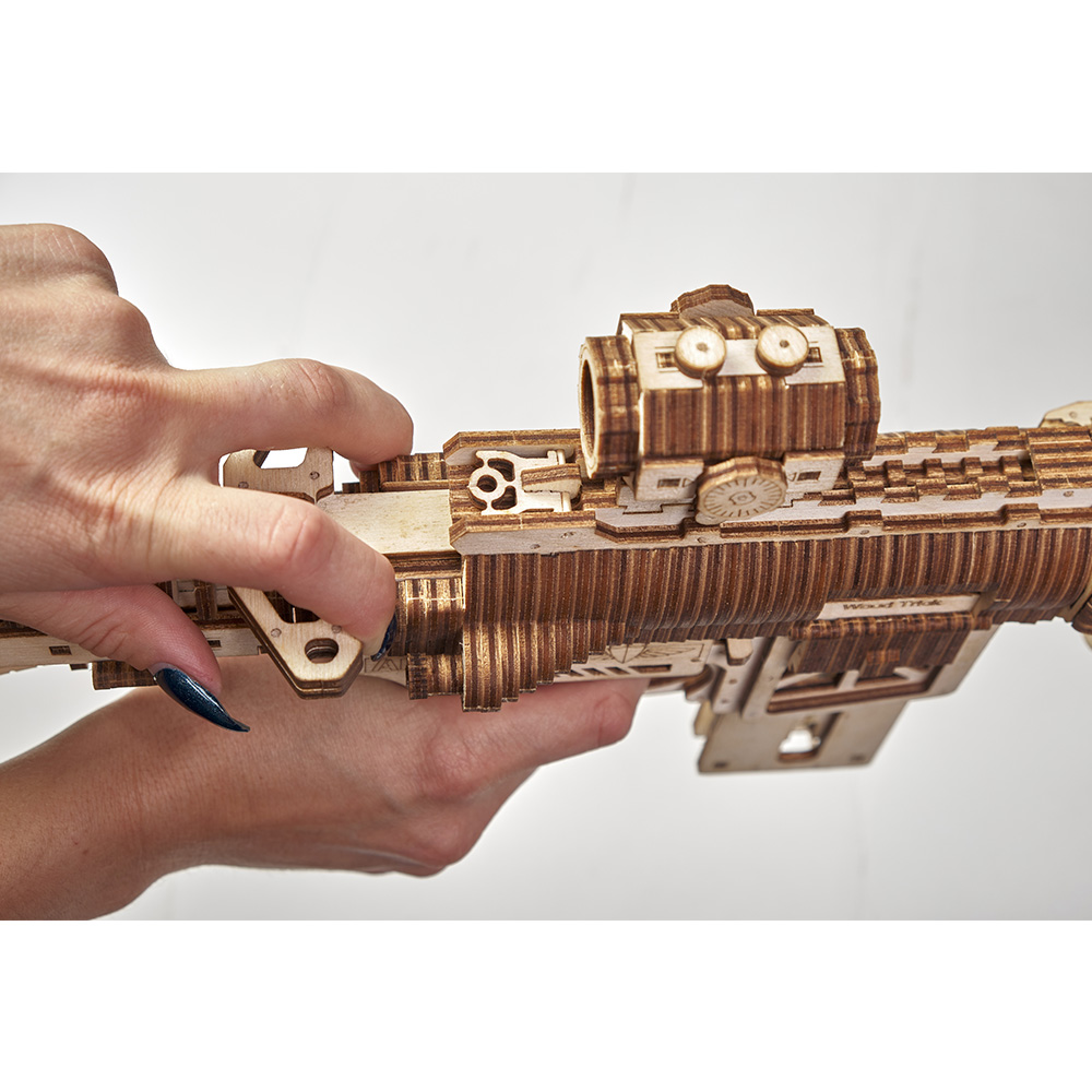 3D Holzpuzzle AR-T Sturmgewehr 496 Teile schussfhig Bild 1
