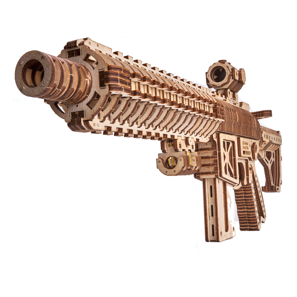 3D Holzpuzzle AR-T Sturmgewehr 496 Teile schussfhig Bild 1