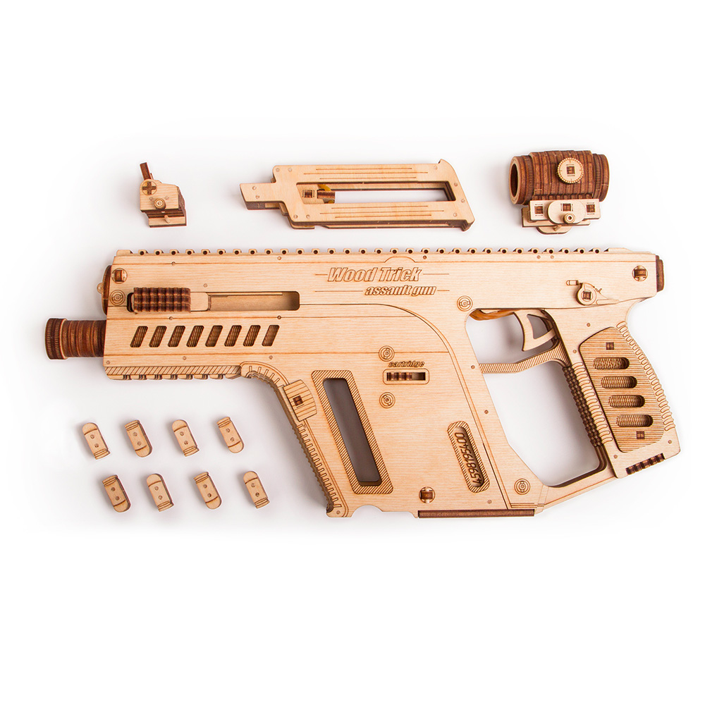 3D Holzpuzzle Sturmgewehr 158 Teile schussfähig Bild 1