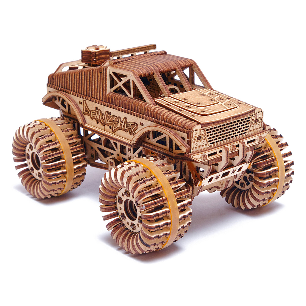 3D Holzpuzzle Monster Truck 556 Teile fahrfähig Bild 1