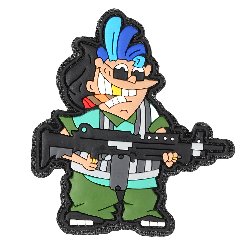 101 INC 3D Rubber Patch mit Klettflche Doddy jerk fullcolor