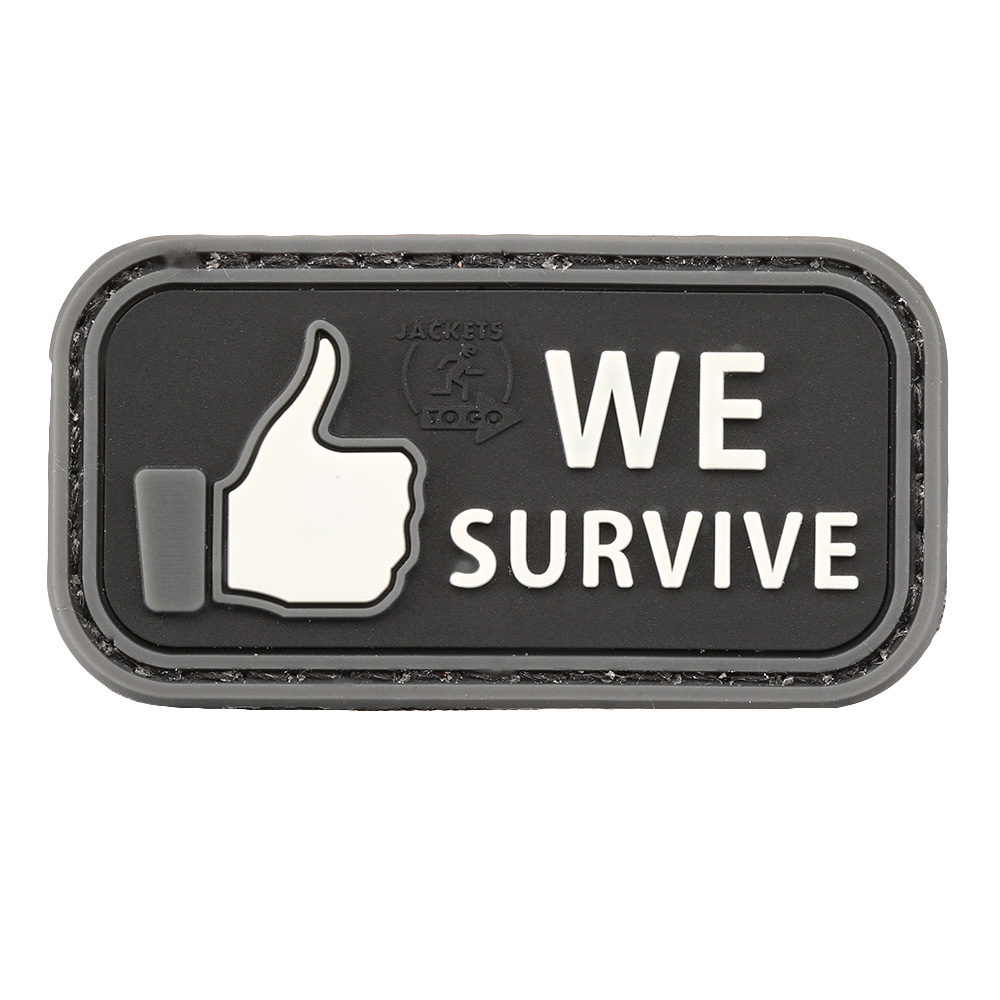 JTG 3D Rubber Patch mit Klettflche We Survive swat