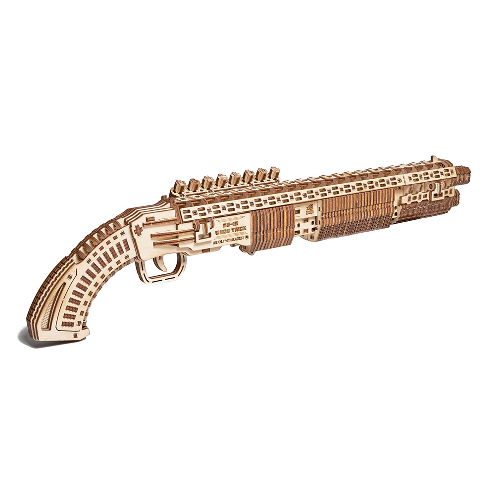 3D Holzpuzzle SG-12 Shotgun 390 Teile schussfähig