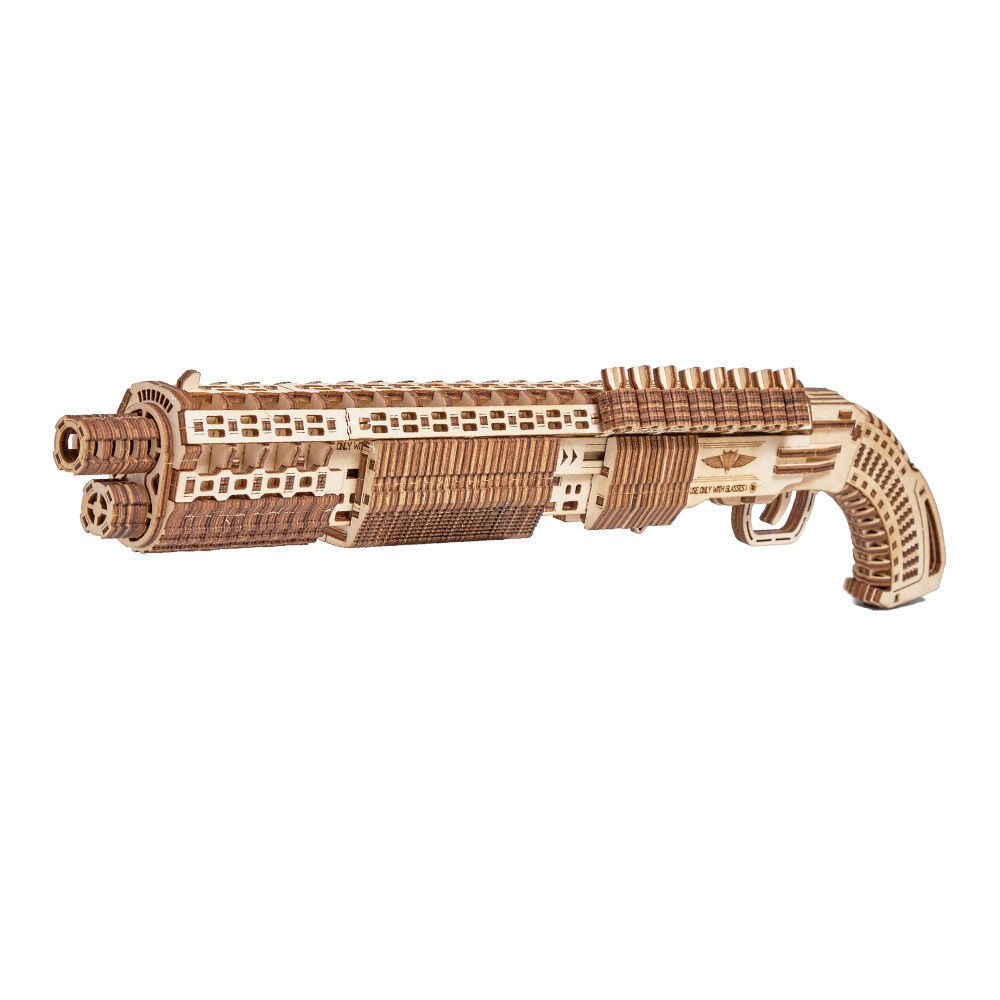 3D Holzpuzzle SG-12 Shotgun 390 Teile schussfähig Bild 1