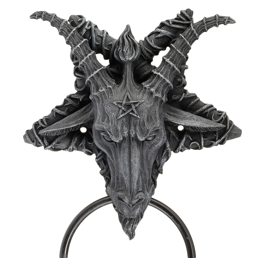 Trklopfer Baphomet mit Metallklopfer schwarz Bild 4