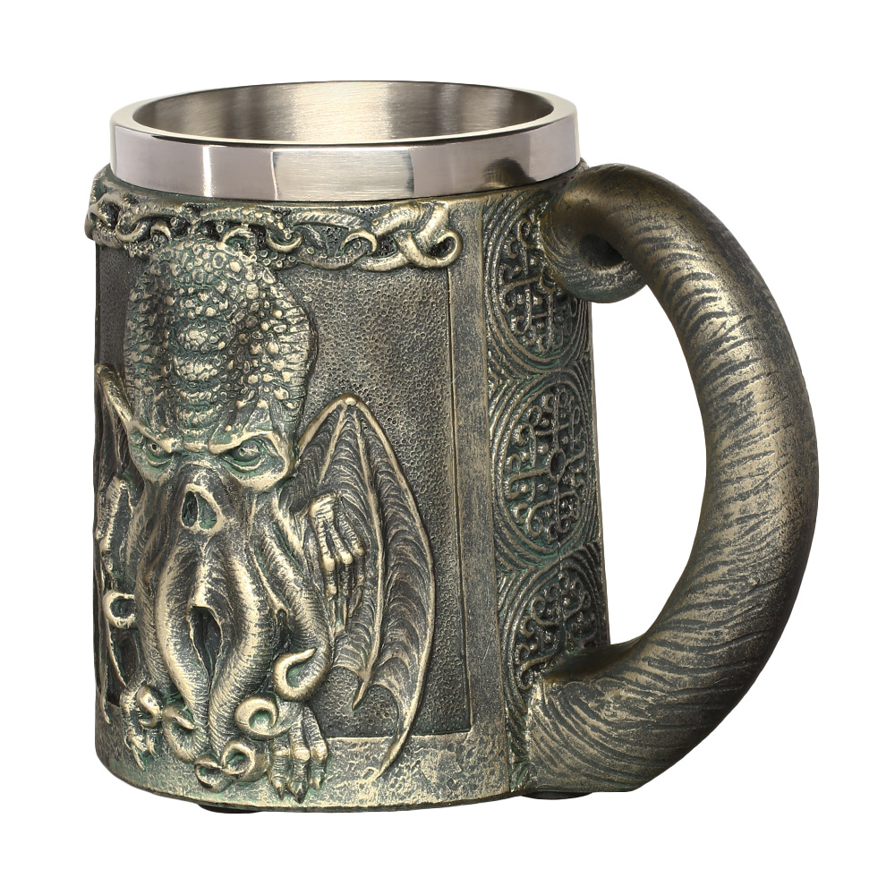 Fantasy Krug Call of Cthulhu 400ml mit Edelstahleinsatz Bild 1