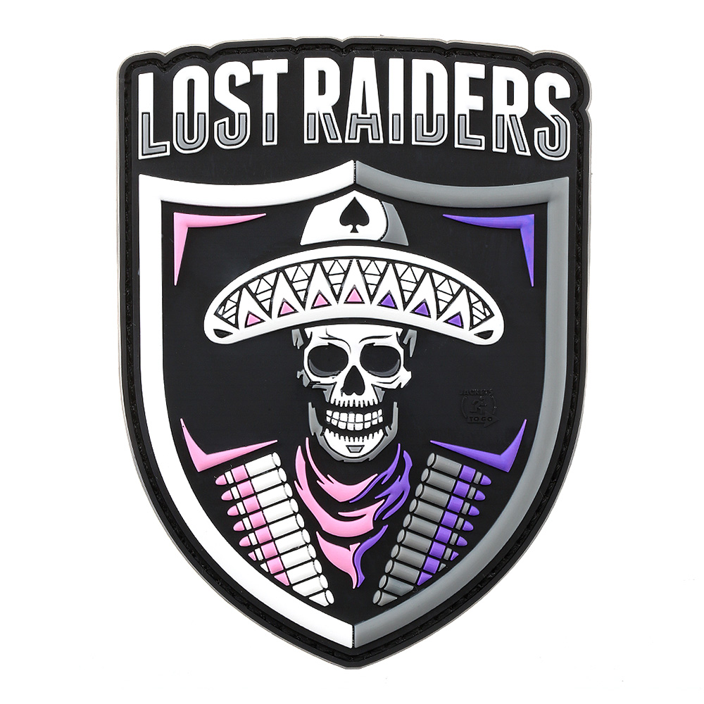 JTG 3D Rubber Patch mit Klettflche Lost Raiders fullcolor