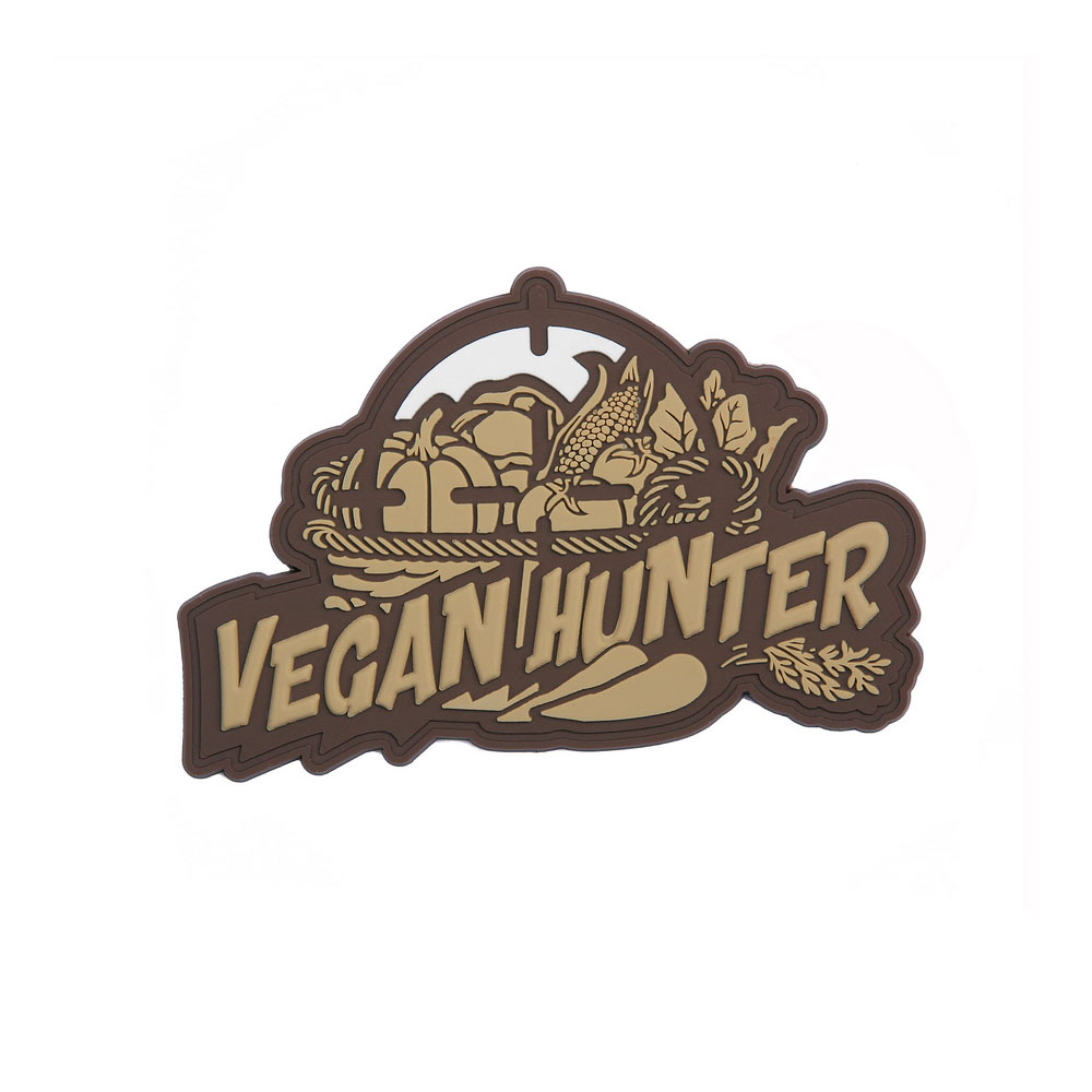 101 INC 3D Rubber Patch mit Klettflche Vegan Hunter coyote