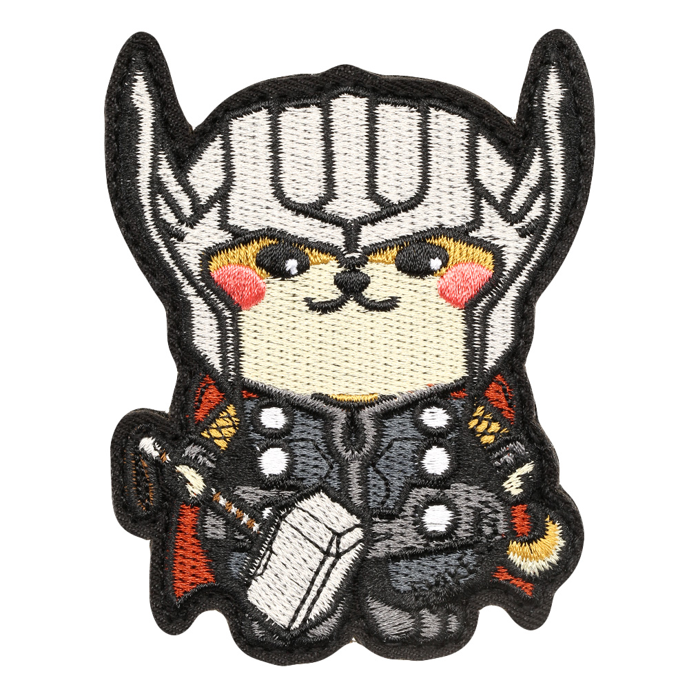 Evike Airsoft Patch mit Klettflche The Doge - Doge God of Thunder Style fullcolor