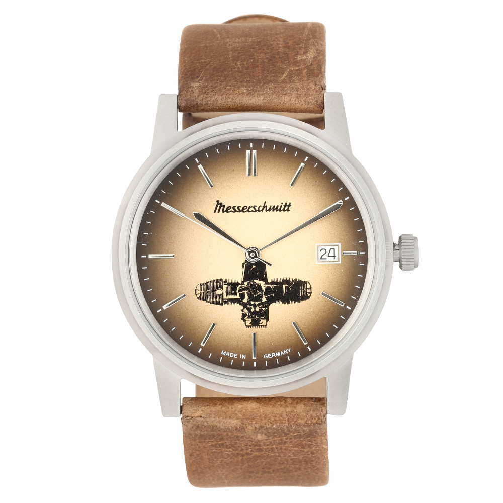 Messerschmitt Boxer-Uhr ME-Boxer 13 mit Lederband