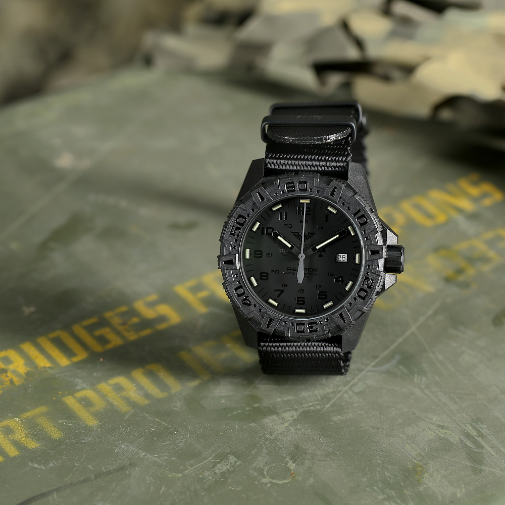 KHS Armbanduhr Reaper MKII XTAC Natoband schwarz Bild 1