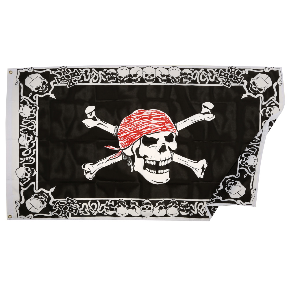 Flagge Piraten Totenkopf 150 x 90 cm Bild 1