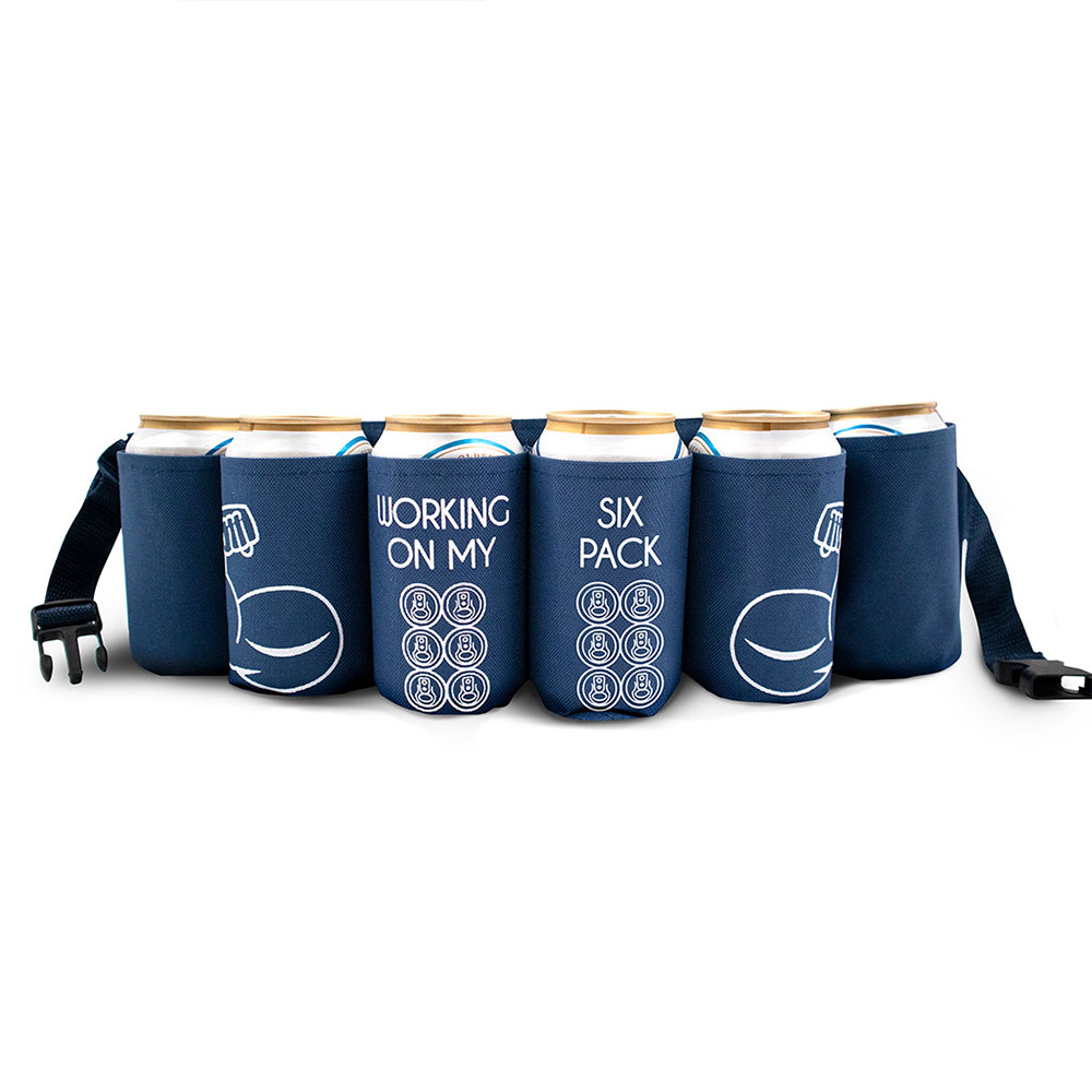 Dosengürtel Beer Belt für 6 Dosen verstellbar blau Bild 1