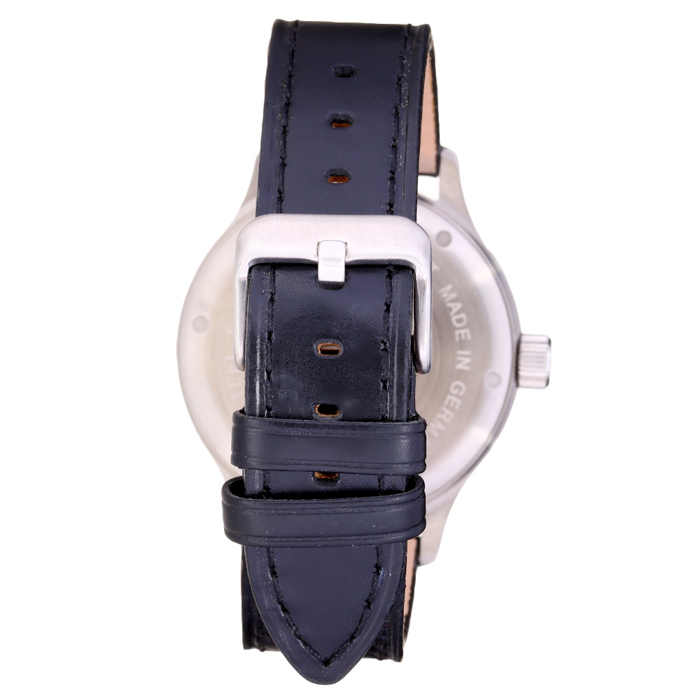 Messerschmitt Fliegeruhr ME 108 Night & Day 24h blau mit Lederarmband Bild 1