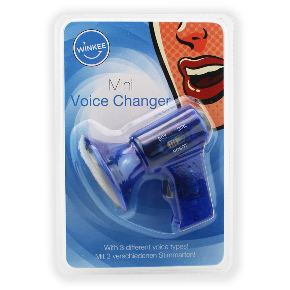 Winkee Mini Voice Changer Stimmenverzerrer blau