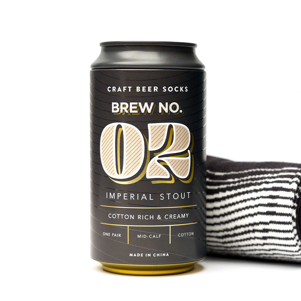 Craft Bier Socken Brew No 2 in der Bierdose Gr. 41-45 Bild 1