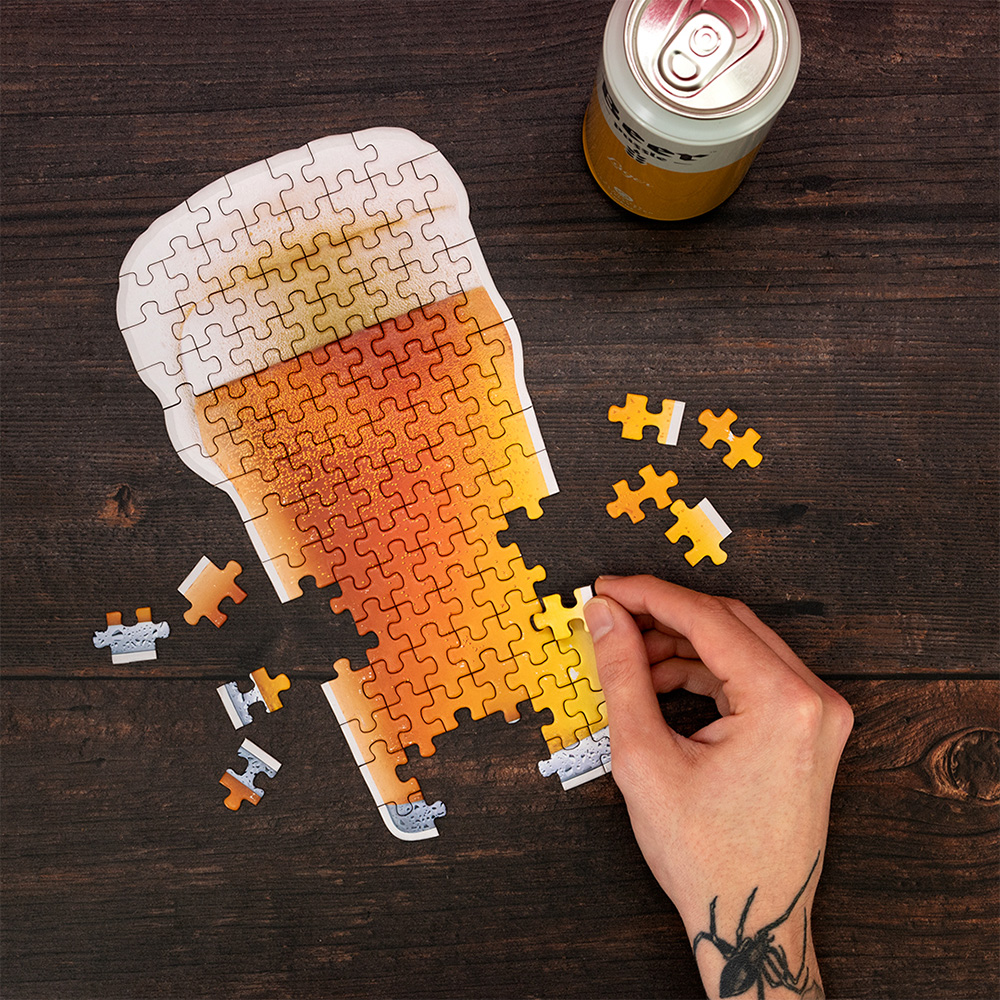 Bier Puzzle Ale 200 Teile in der Blechdose