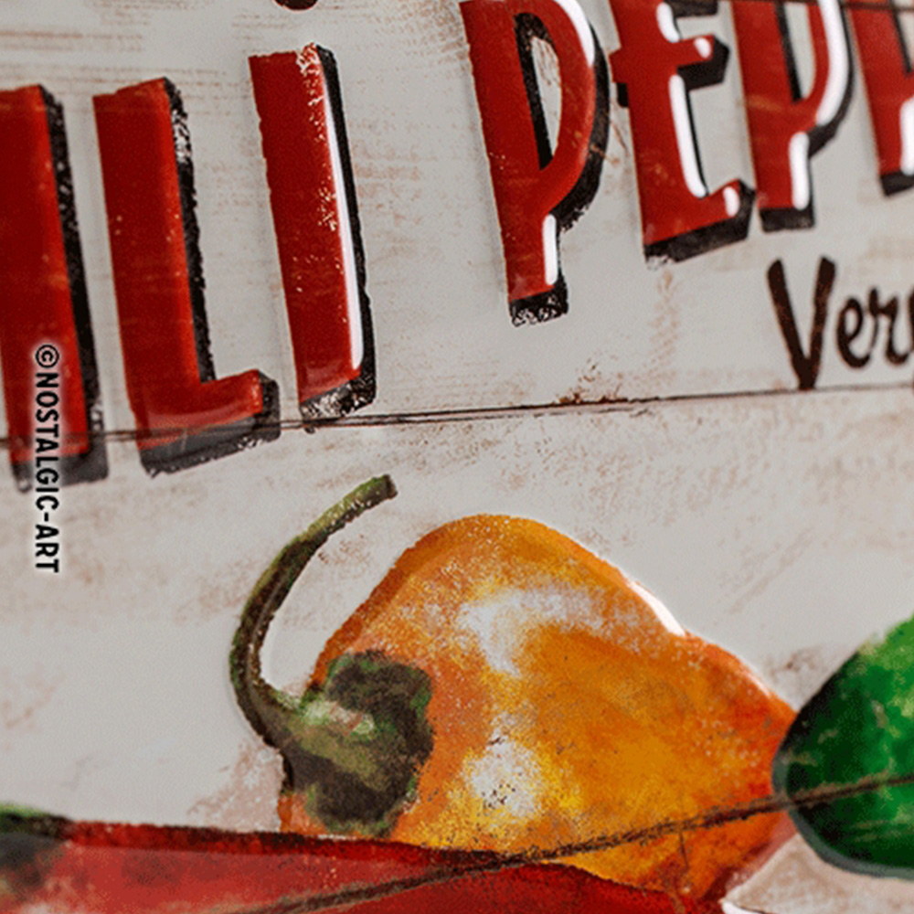 Blechschild Chili Peppers 20 x 30 cm Bild 1