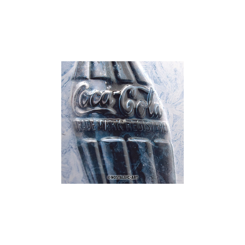 Blechschild Coca Cola Ice White 20 x 30 cm weiß Bild 1