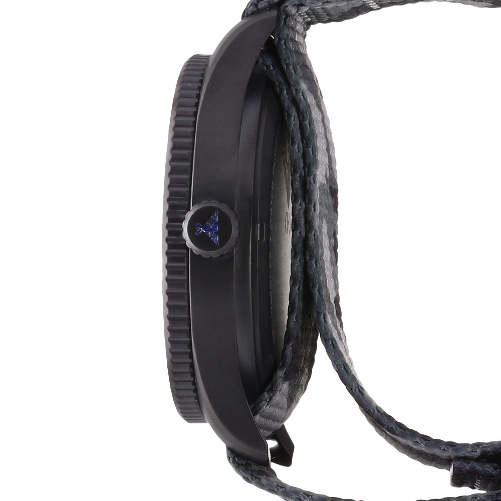 KHS Armbanduhr Seeker Black Steel Natoarmband camouflage schwarz Bild 1