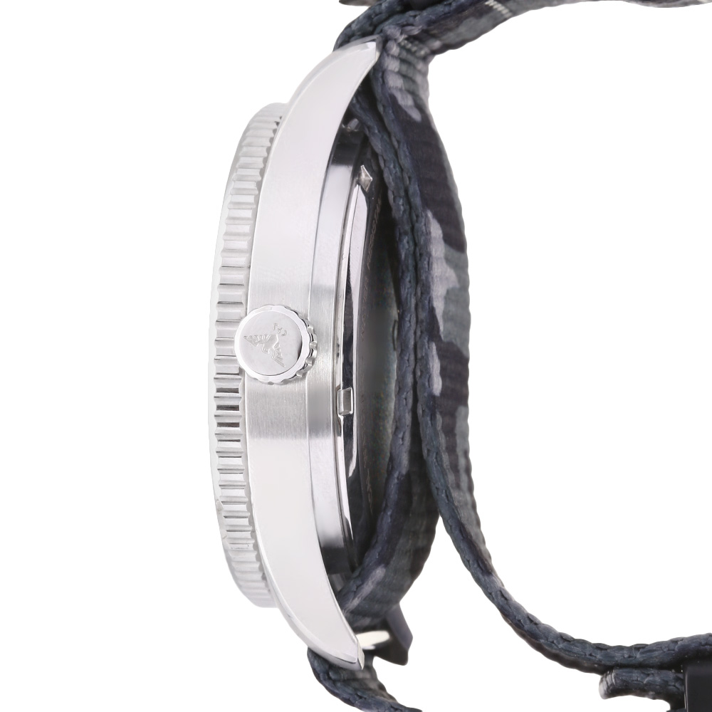 KHS Armbanduhr Seeker Steel Blue Edition Natoband camouflage schwarz Bild 1