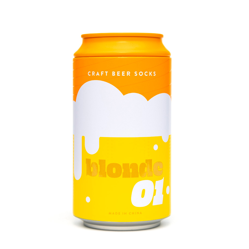 Craft Bier Socken Blonde in der Bierdose Gr. 41-45 Bild 3