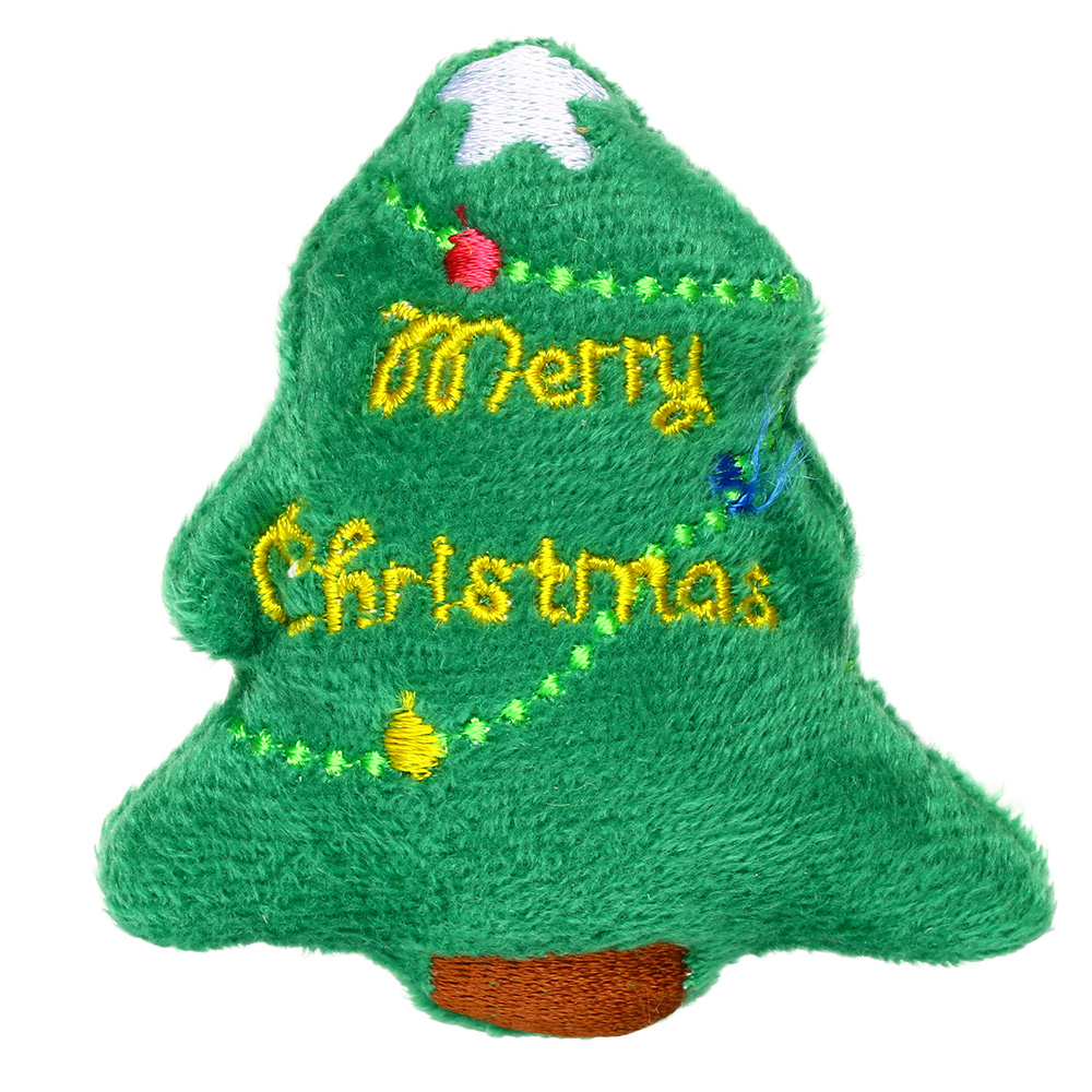 JTG 3D Klettpatch Merry Christmas Tree Plschpatch grn