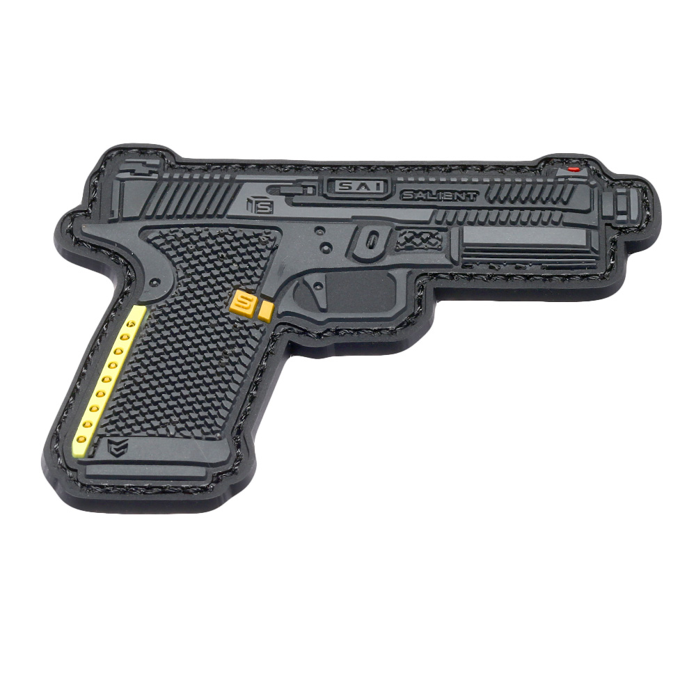 EMG 3D Rubber Patch Salient Arms SAI BLU Standard Pistole grau / schwarz Bild 1