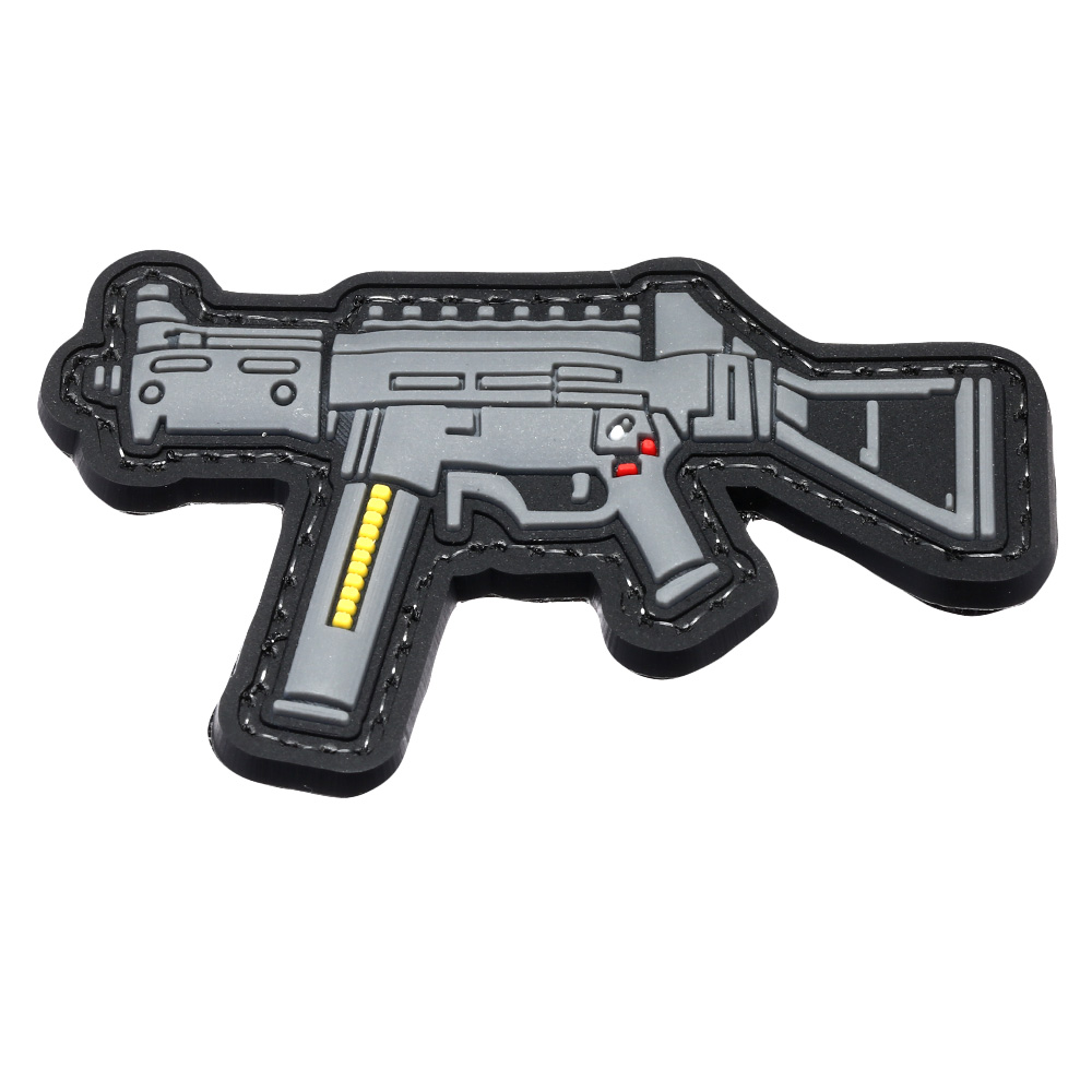 EMG 3D Rubber Patch UMP 45 Maschinenpistole grau / schwarz Bild 1
