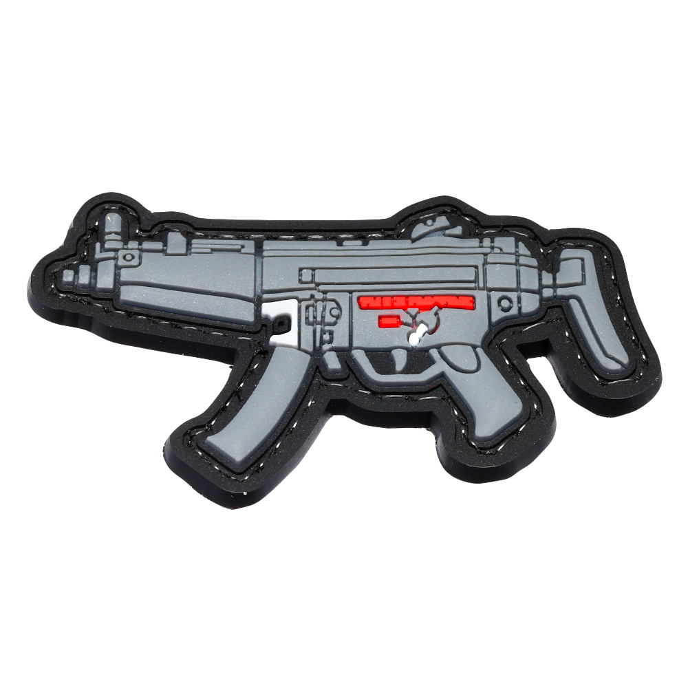 EMG 3D Rubber Patch MP5 A5 Maschinenpistole grau / schwarz Bild 1
