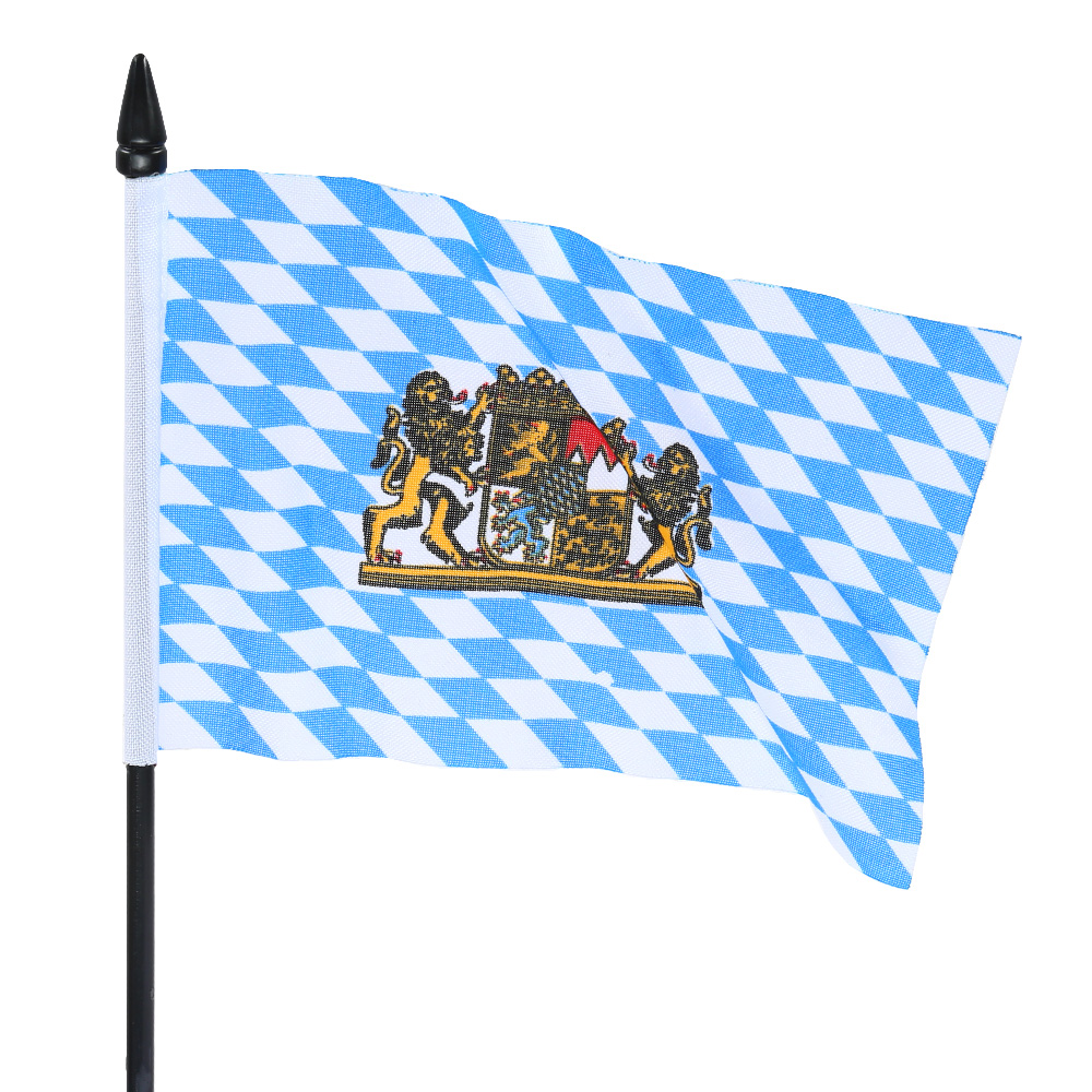 Tischflagge Bayern Wappen 12 x 18 cm Bild 1