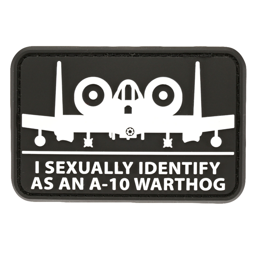 Mil-Spec Monkey 3D Rubber Patch mit Klettflche A10Sexual schwarz/wei