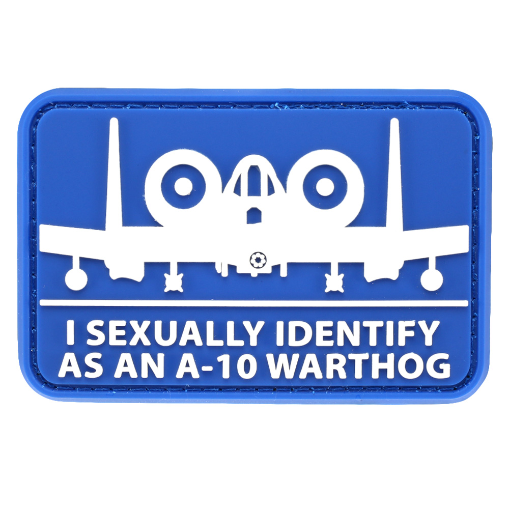 Mil-Spec Monkey 3D Rubber Patch mit Klettflche A10 Sexual blau/wei