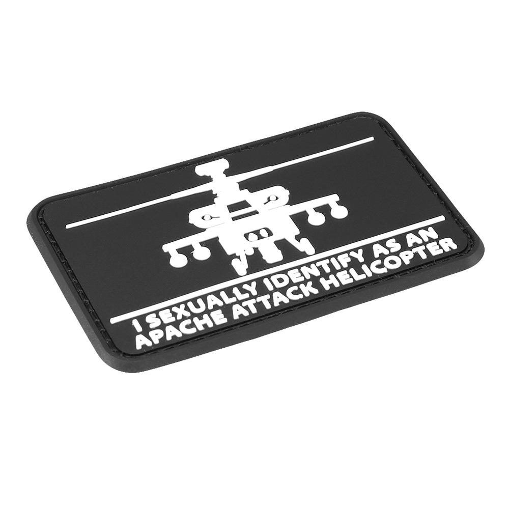 Mil-Spec Monkey 3D Rubber Patch mit Klettflche Helisexual schwarz/wei Bild 1