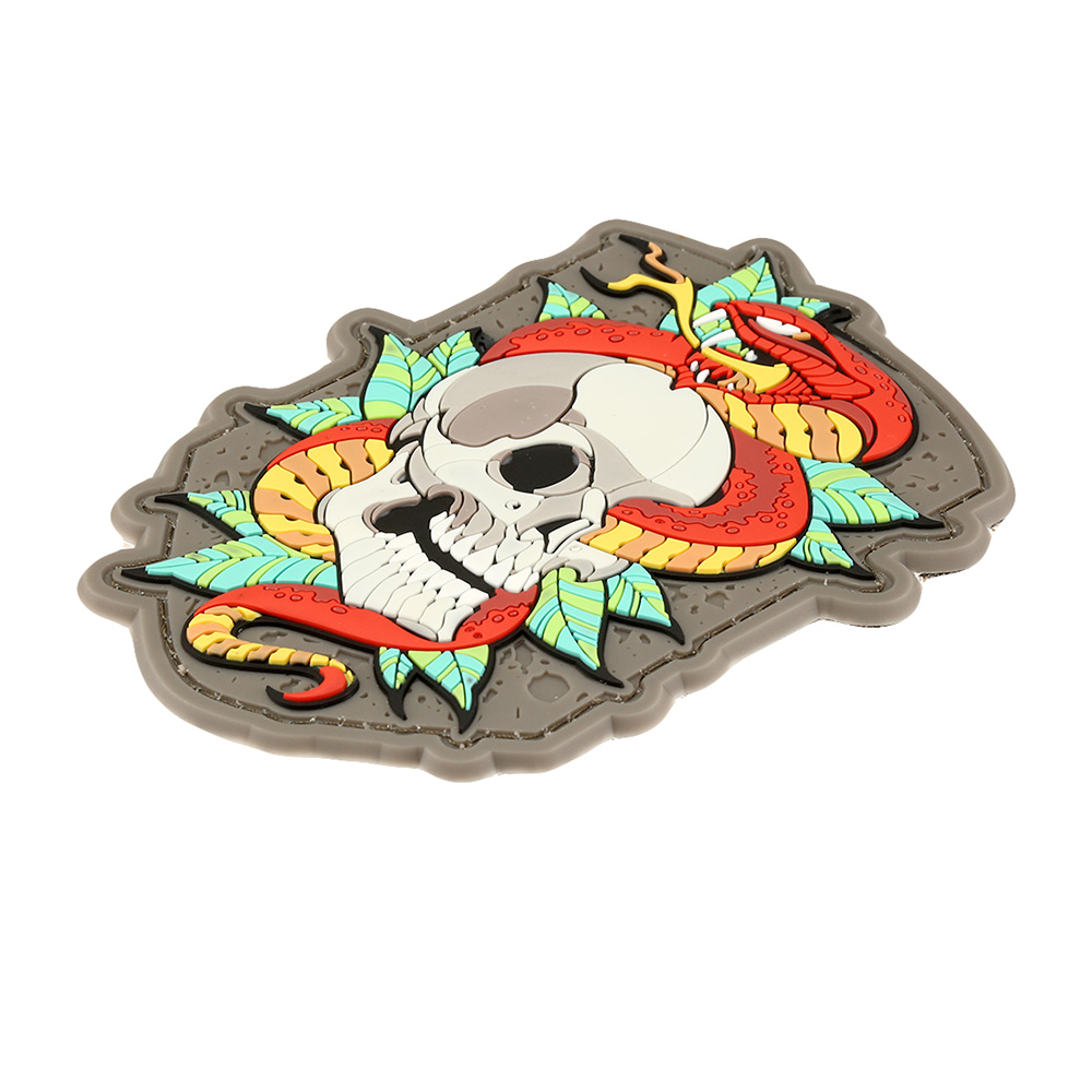 Mil-Spec Monkey 3D Rubber Patch Skull Snake 2 farbig Bild 1