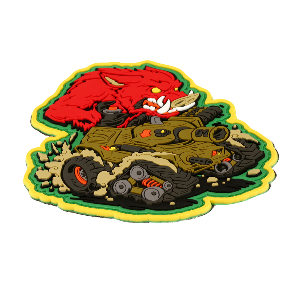 Mil-Spec Monkey 3D Rubber Patch War Machine Boar 1 rot Bild 1