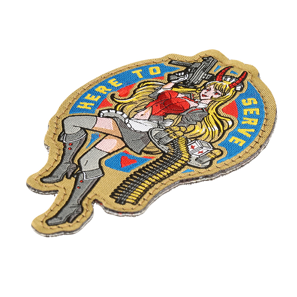 Mil-Spec Monkey Patch mit Klettflche Here To Serve Anime fullcolor Bild 1