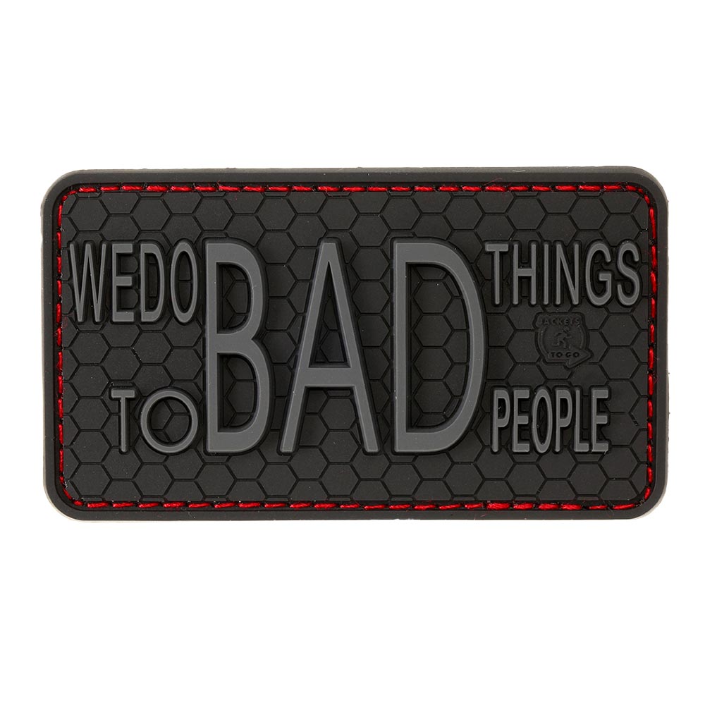 JTG 3D Rubber Patch mit Klettflche We Do Bad Things... Insider Patch blackops