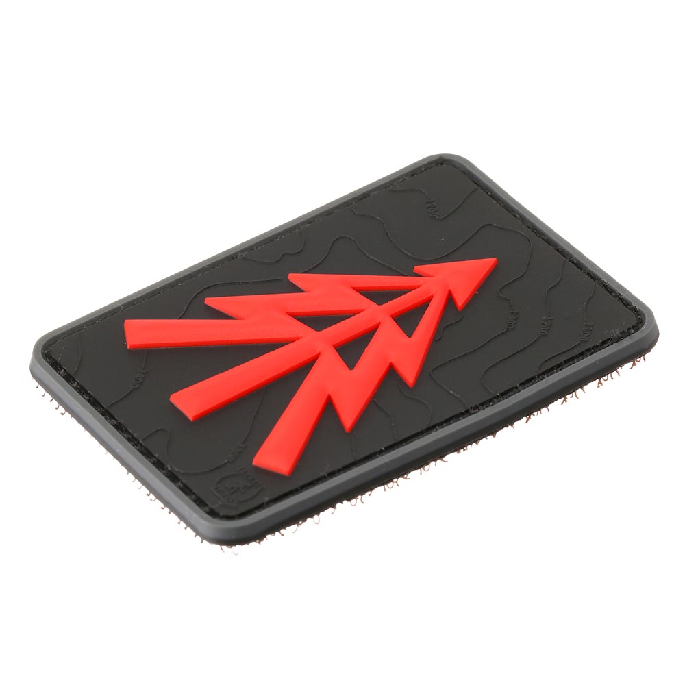 JTG 3D Rubber Patch mit Klettflche Recce Tree schwarz/rot Bild 1
