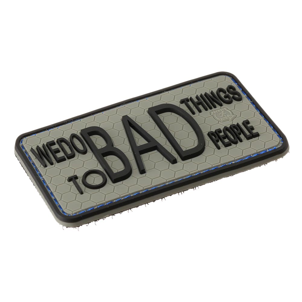 JTG 3D Rubber Patch mit Klettflche We Do Bad Things... Insider Patch steingrau-oliv/schwarz Bild 1